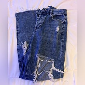 PACSUN high rise ripped jeans